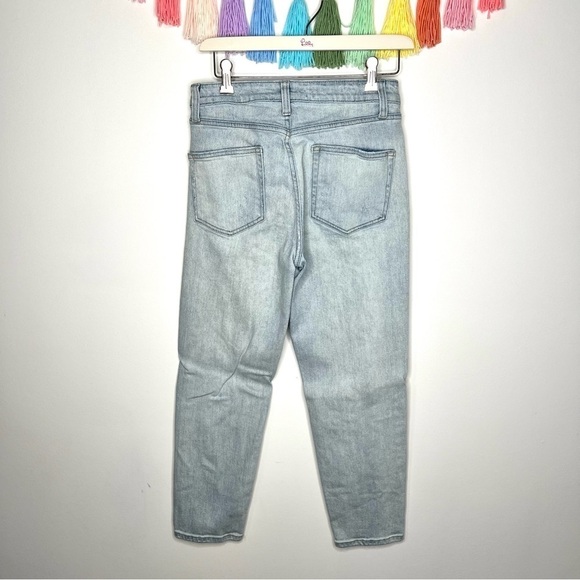 Wild Fable High Rise Distressed High Waisted Light Wash Cotton Mom Jeans Size 2 - Picture 7 of 16